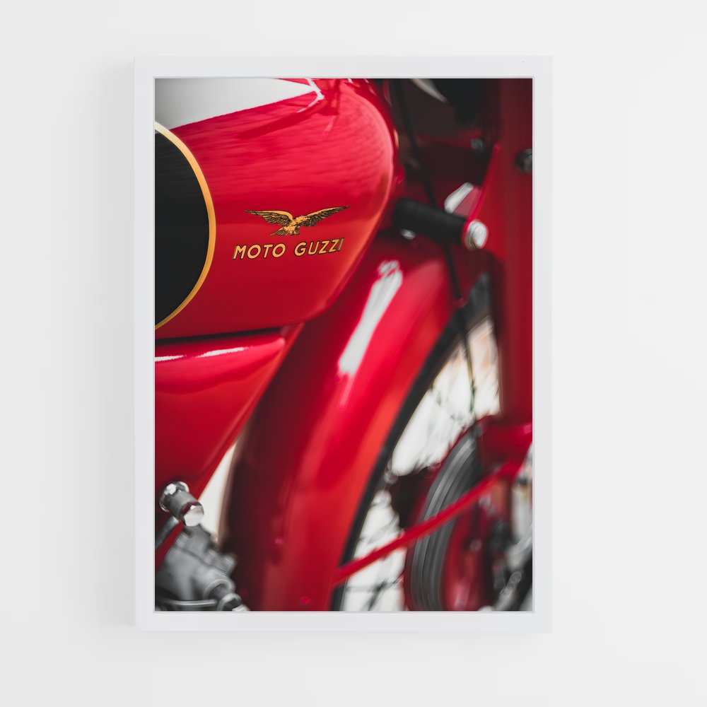 Poster Roue de Fuego – affiche Moto Guzzi (vue 3)